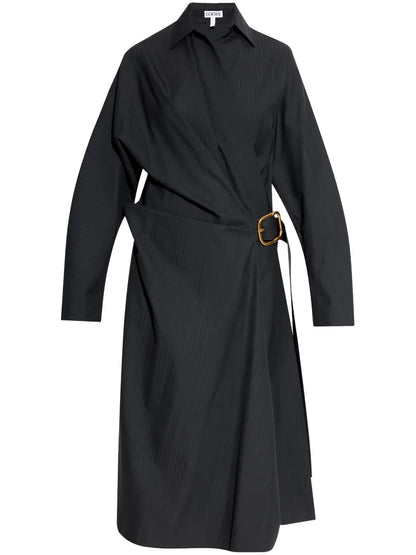 Belted Wool Dress