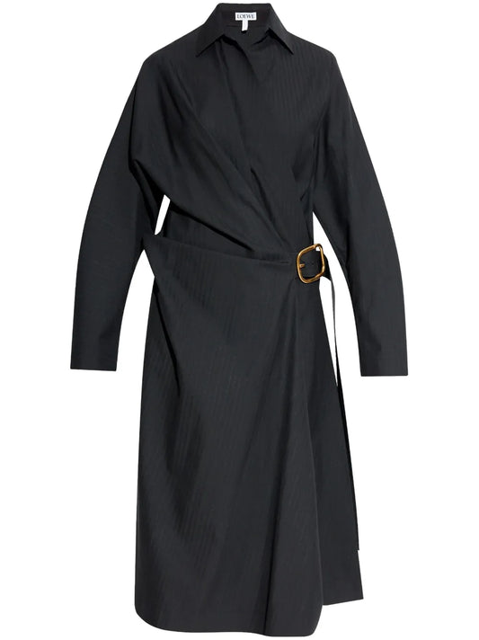 Belted Wool Dress