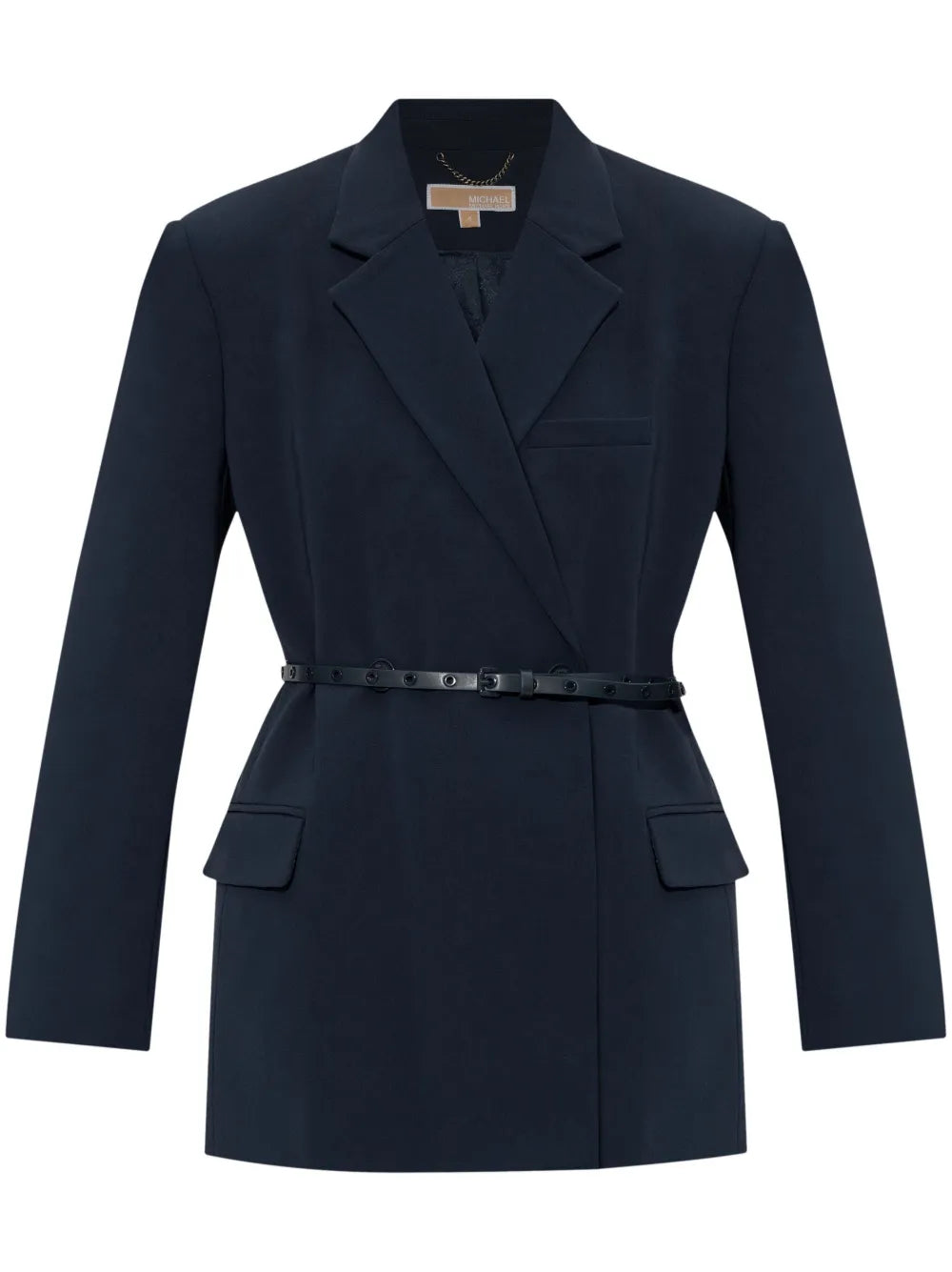 Double-Breasted Crepe Blazer