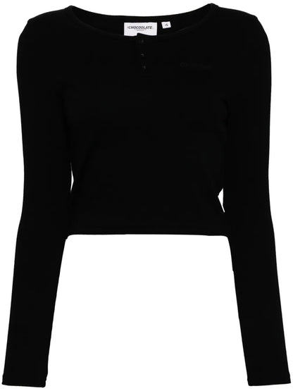 Logo-Embroidered Top