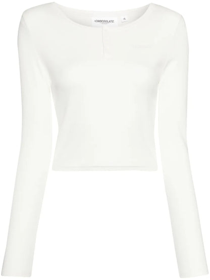 Logo-Embroidered Top