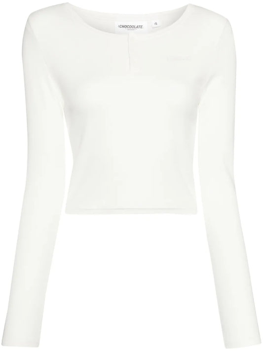 Logo-Embroidered Top