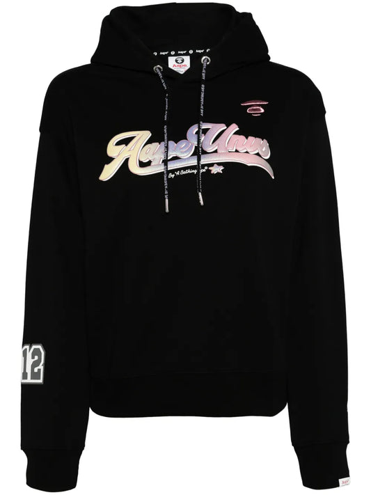 Logo-Print Long-Sleeved Hoodie