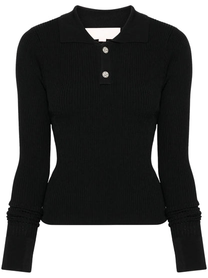 Long-Sleeved Knitted Top