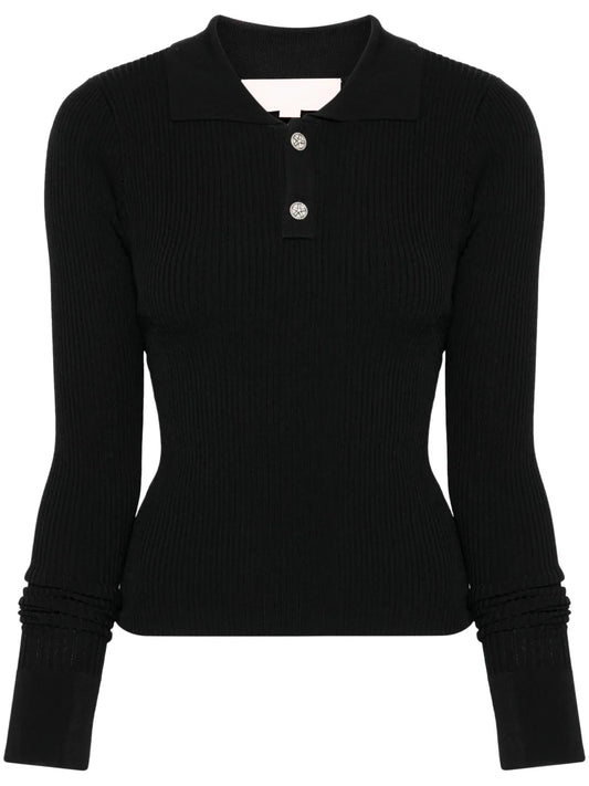 Long-Sleeved Knitted Top