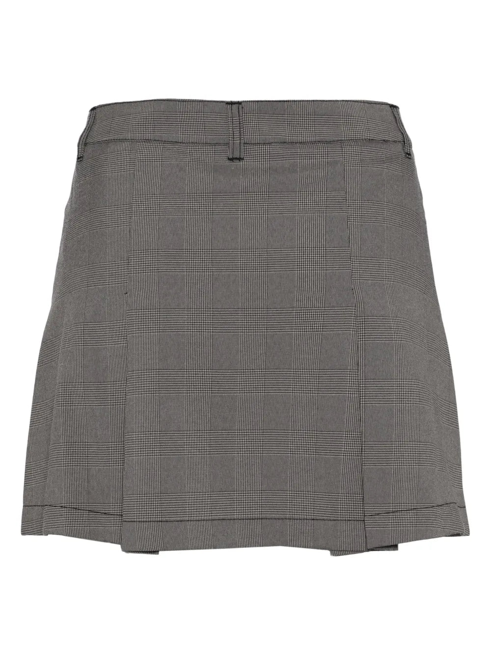 Check-Pattern Mini Skirt