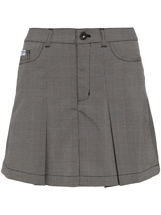 Check-Pattern Mini Skirt
