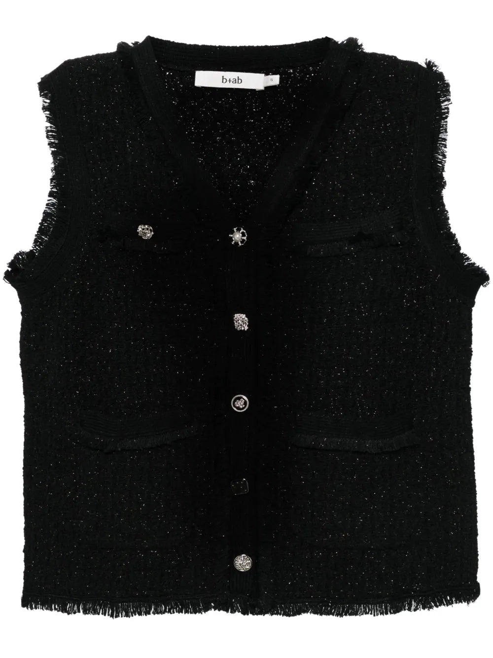 Button-Up Vest Cardigan