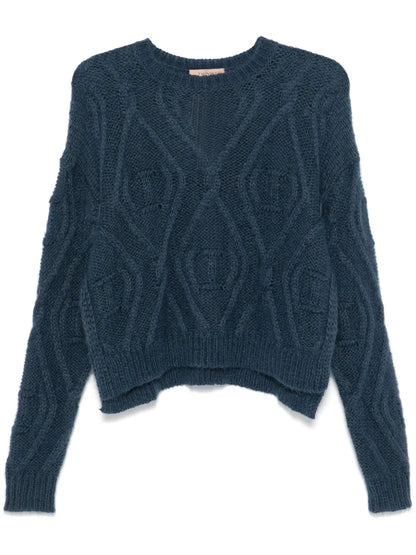Logo-Embossed Sweater
