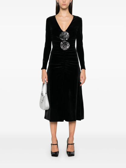 Velvet Midi Dress