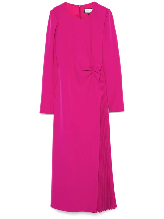 Pleated Midi Dress