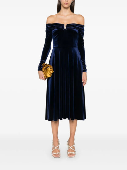 Off-Shoulder Midi Dress