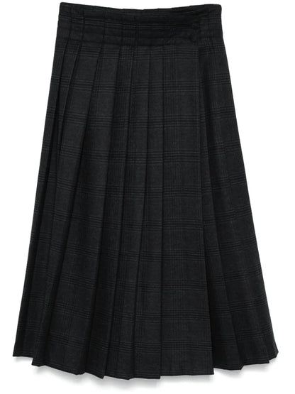 Pleated Midi Skirt