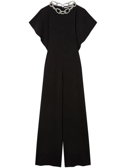 Chain-Embellished Jumpsuit