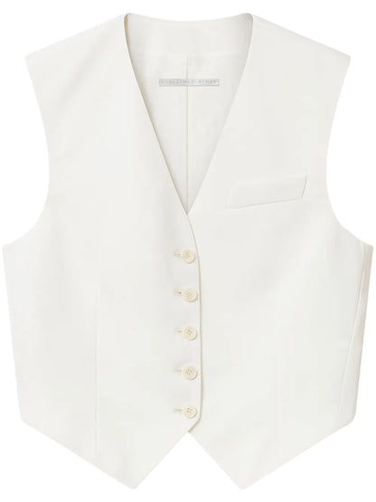 Cropped Tailored Vest