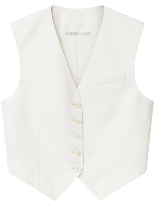 Cropped Tailored Vest