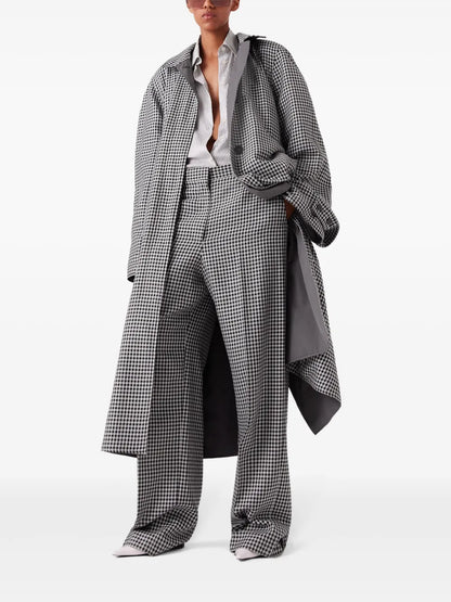 Checked Reversible Car Coat