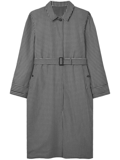 Checked Reversible Car Coat