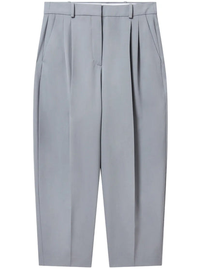Iconic Cropped Pleated Trousers