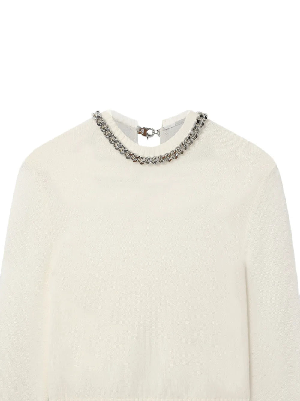 Falabella-Chain Fine-Knit Sweater