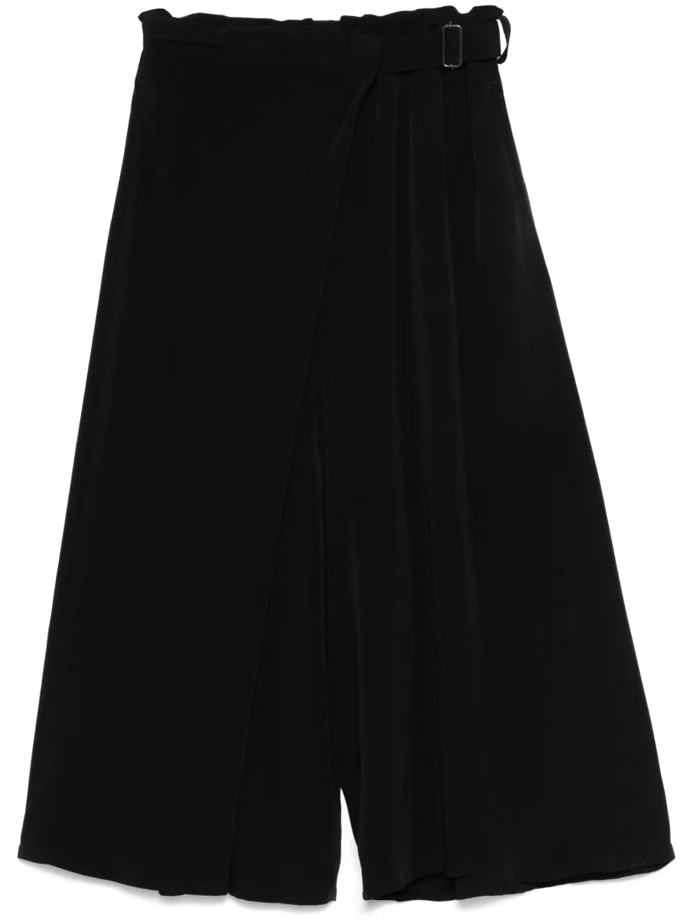 Pleat-Detail Cropped Trousers