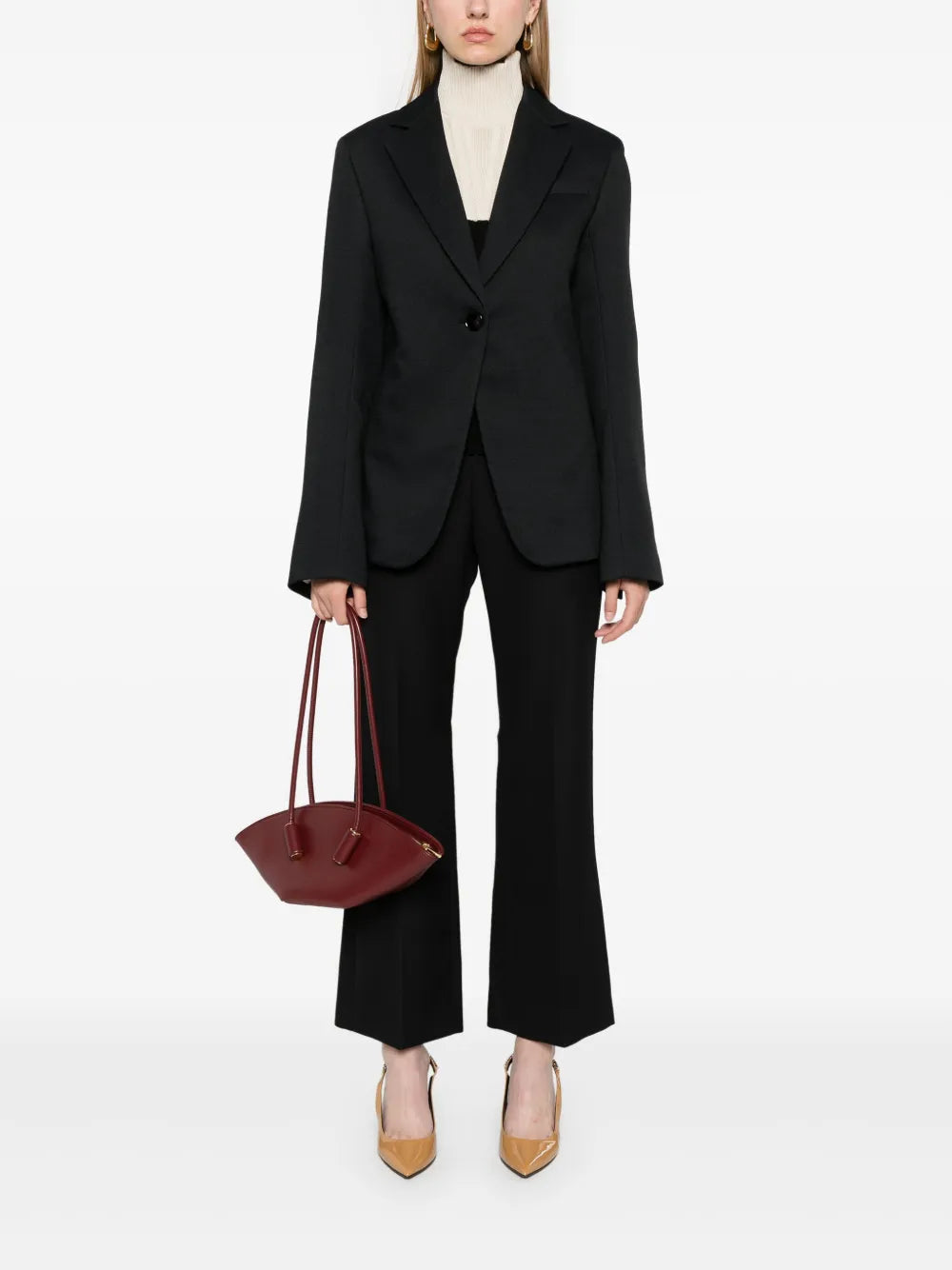 Textured Crepe Blazer