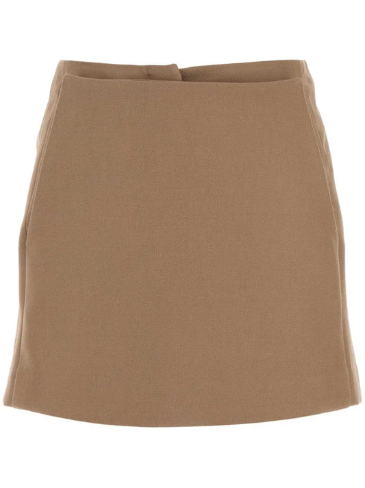 Cappuccino Wool Pant-Skirt
