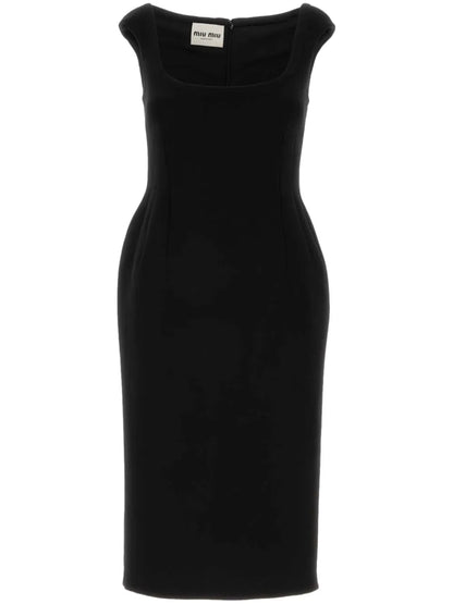 Virgin Wool Midi Dress