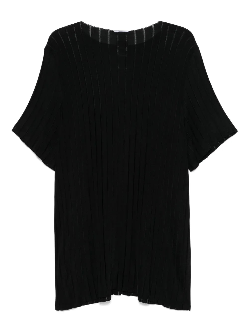 Ribbed Knit T-Shirt