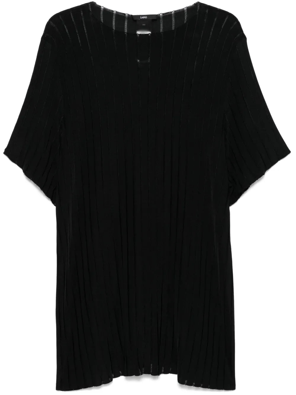 Ribbed Knit T-Shirt