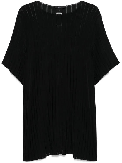 Ribbed Knit T-Shirt