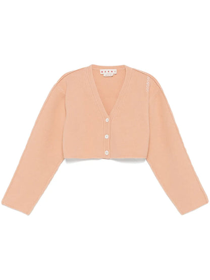 Logo-Embroidered Cardigan