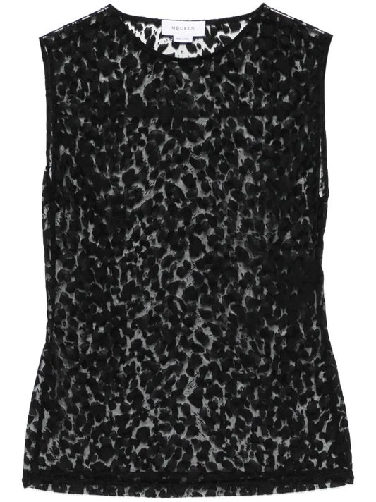 Leopard-Patterned Top