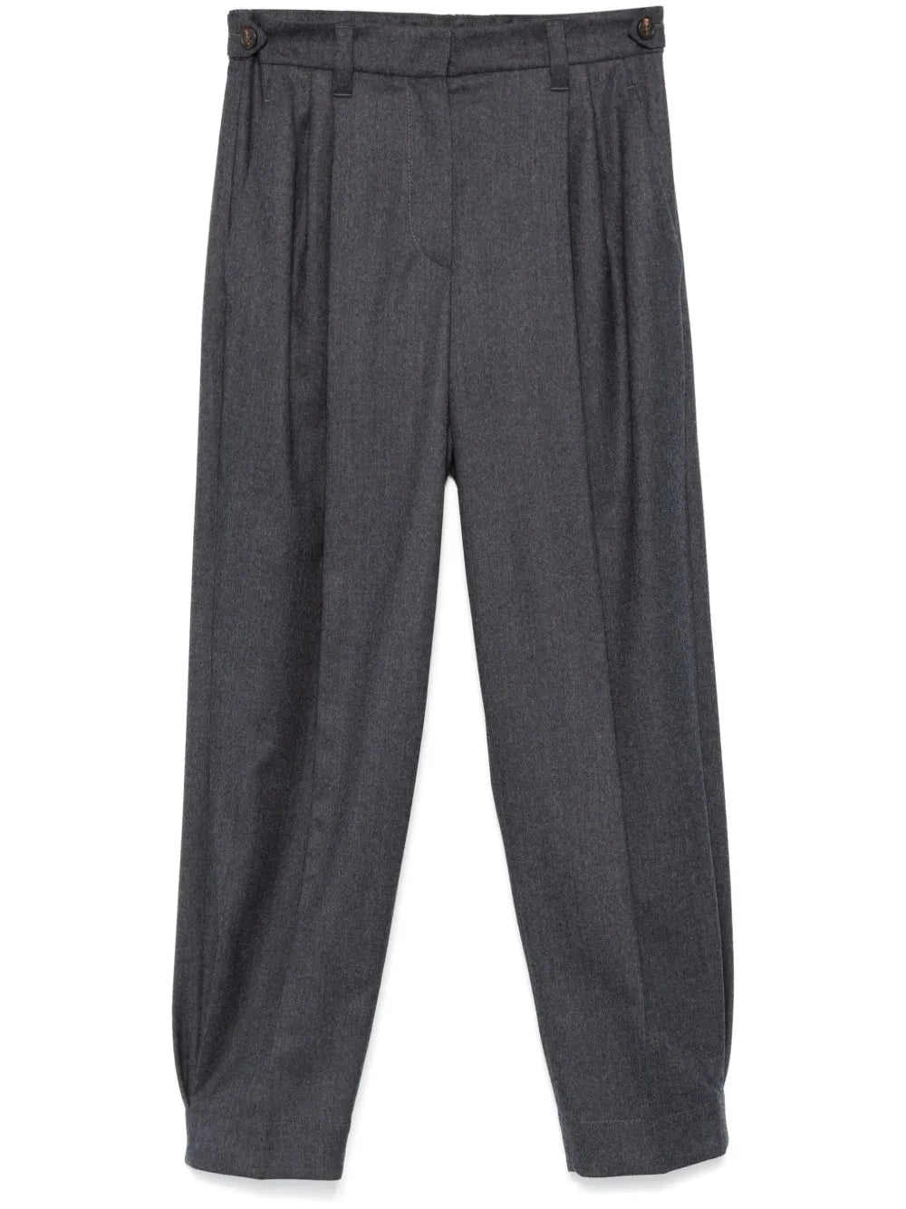 Pleat-Detail Tailored Trousers