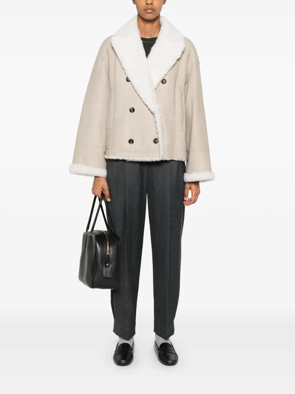 Pleat-Detail Tailored Trousers