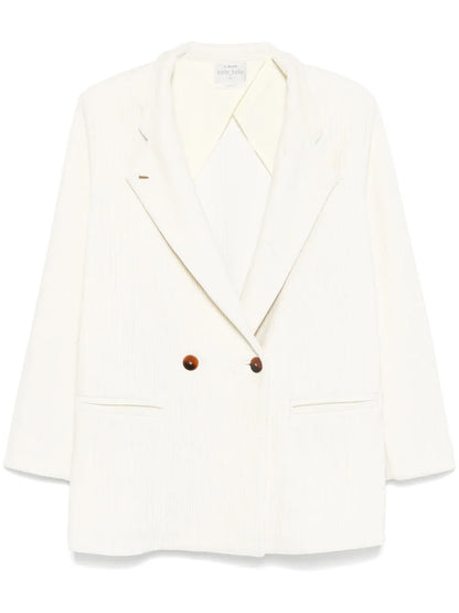Double-Breasted Corduroy Blazer