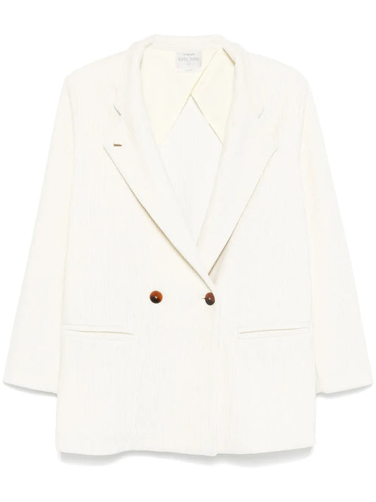 Double-Breasted Corduroy Blazer