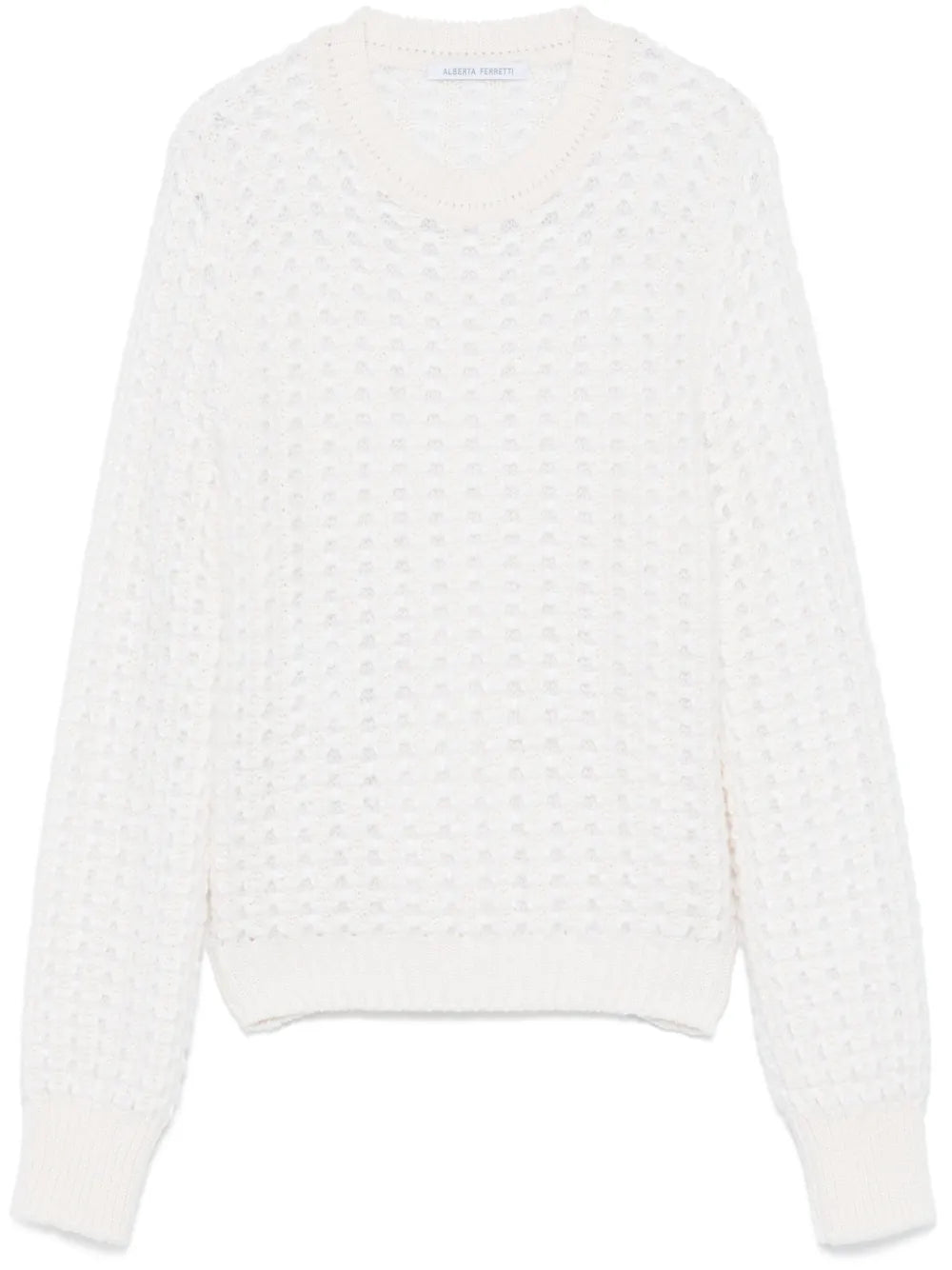 Honeycomb-Pattern Sweater