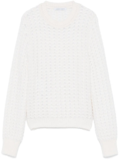 Honeycomb-Pattern Sweater
