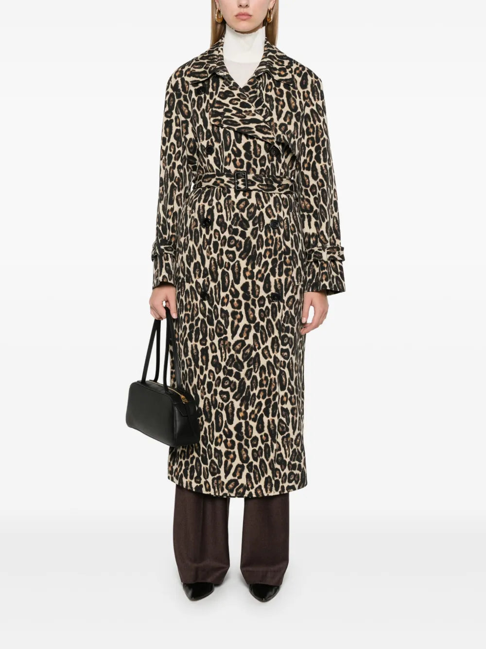 Leopard Trench Coat