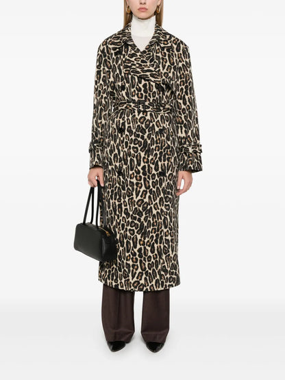 Leopard Trench Coat