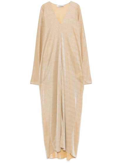 Glitter-Detail Maxi Dress