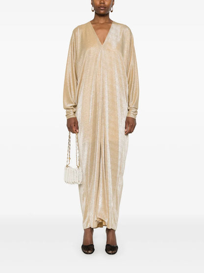 Glitter-Detail Maxi Dress