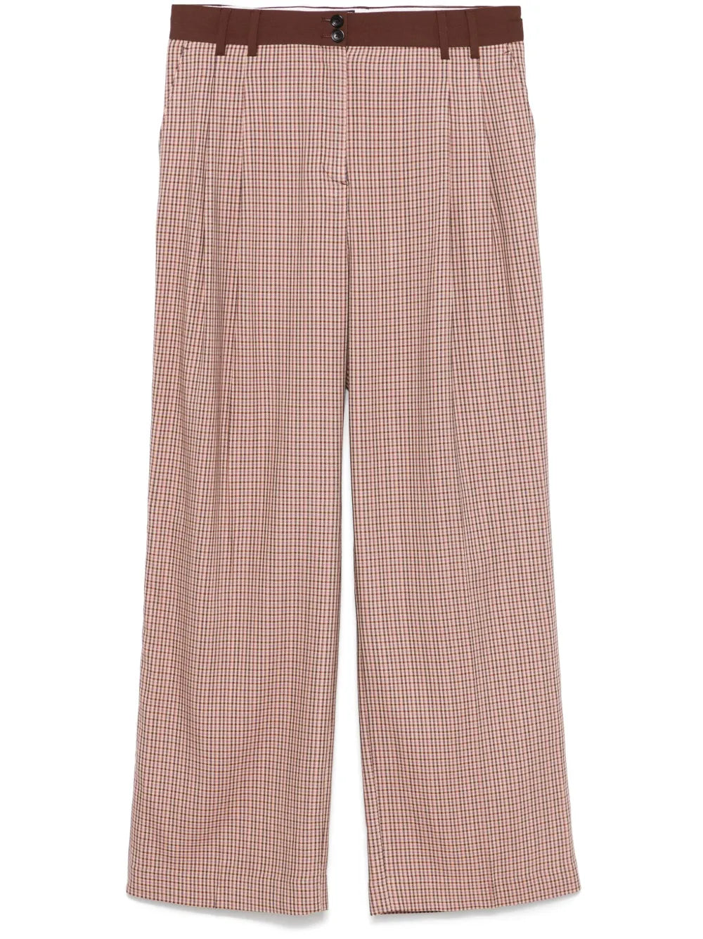 Check-Pattern Trousers