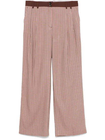 Check-Pattern Trousers