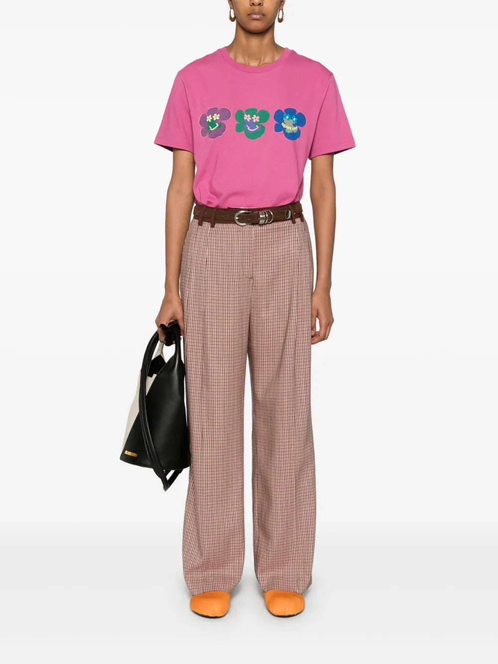 Check-Pattern Trousers