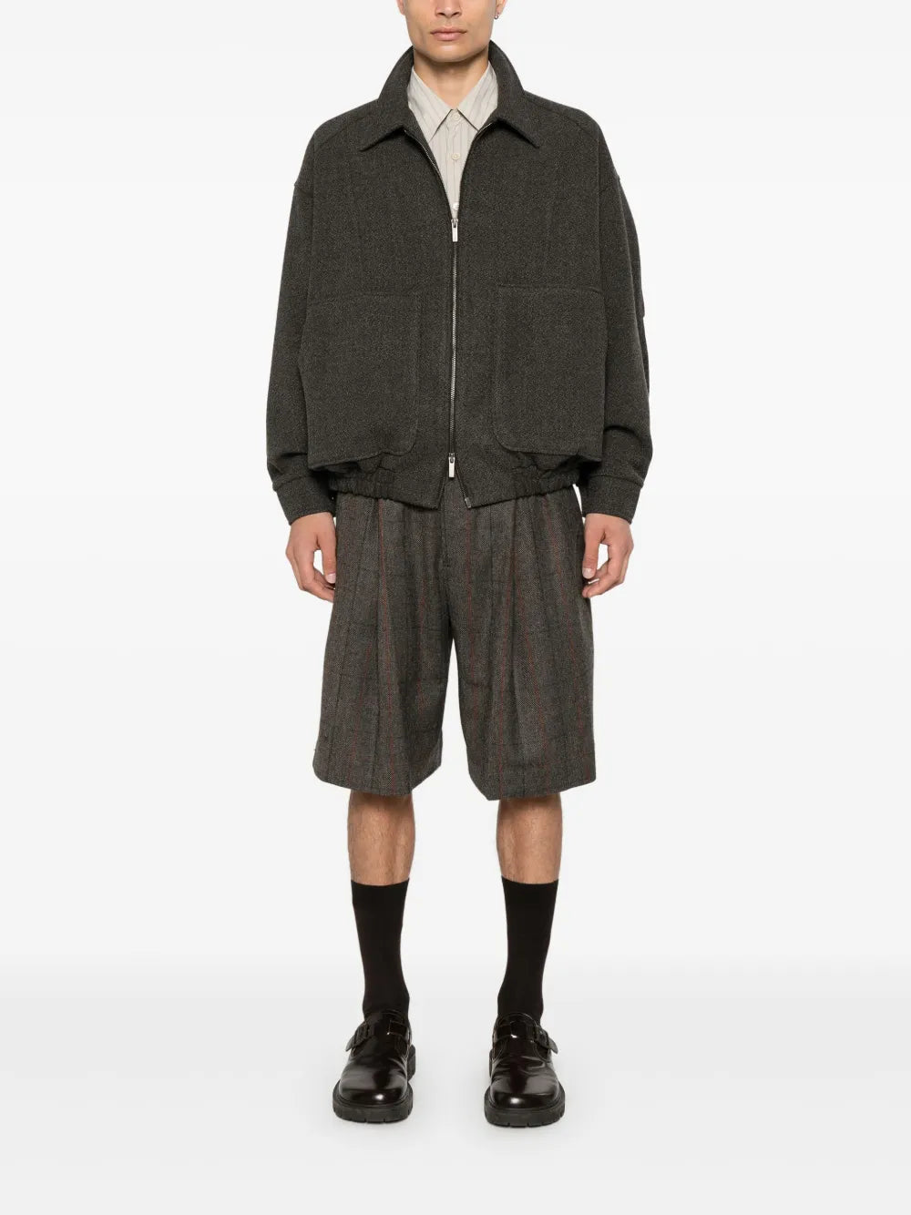 Check-Pattern Shorts