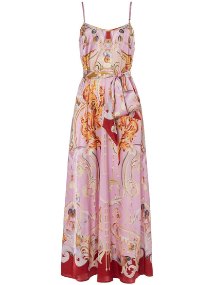 Carline-Print Slip Dress