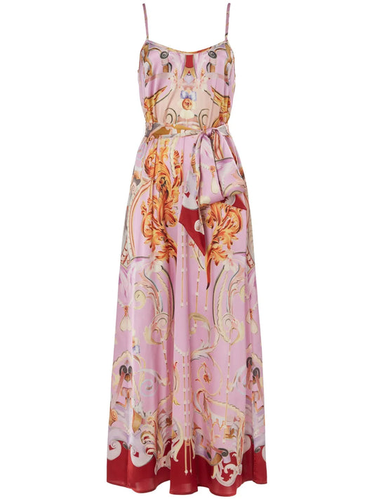 Carline-Print Slip Dress