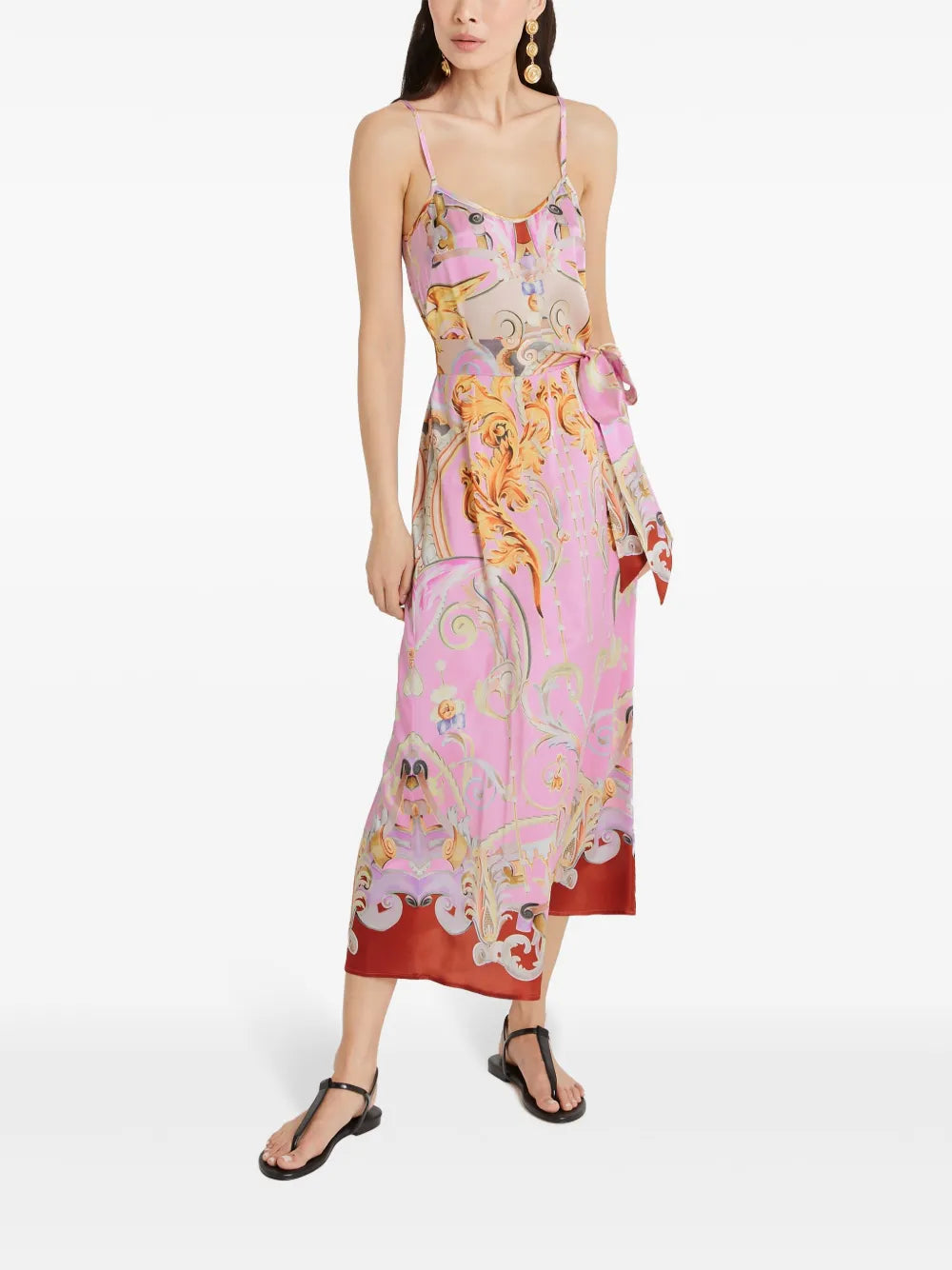 Carline-Print Slip Dress